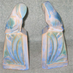 Denby pottery kingfisher bookends